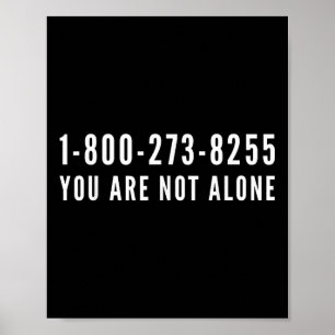 Hulplijn voor het voorkomen van zelfmoord 1-800-27 poster
