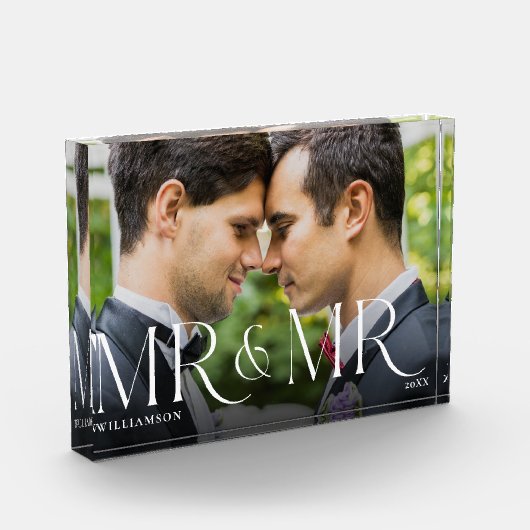 Hulpmiddel voor pasgehuwden Geschenk Modern Koppel Fotoblokken (Links)