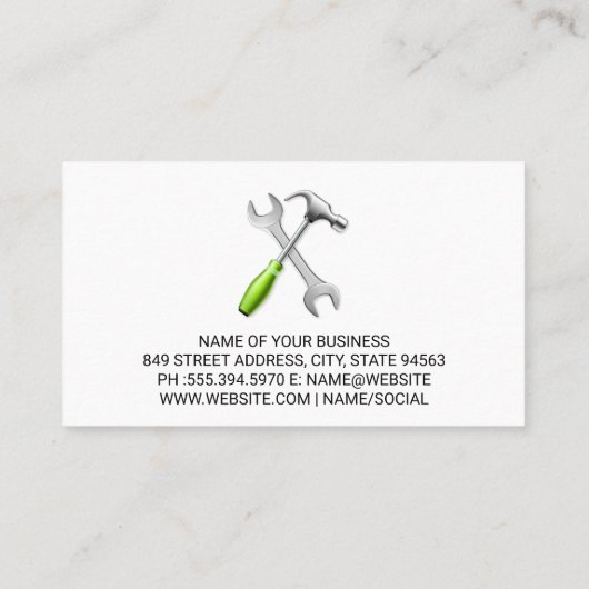 Hulpmiddelen | Auto-services | Motor Bay | QR-code Visitekaartje (Achterkant)