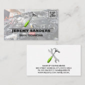 Hulpmiddelen | Auto-services | Motor Bay | QR-code Visitekaartje (Voorkant / Achterkant)