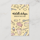 Hulpmiddelen en ingrediënten voor gebak visitekaartje (Voorkant)