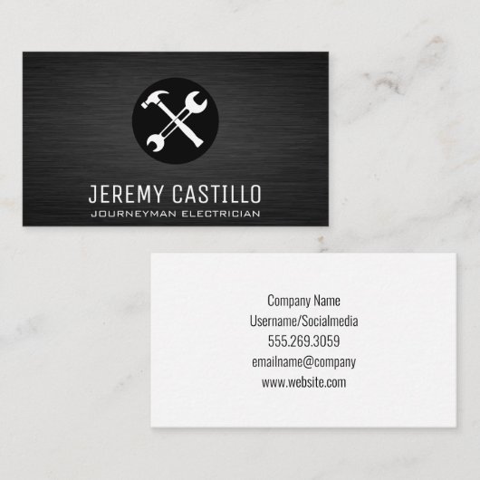 Hulpmiddelen | Hardwarebouw Visitekaartje (Voorkant / Achterkant)