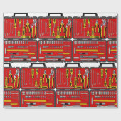 Hulpmiddelen in een Doos van het Hulpmiddel Cadeaupapier (Vlak)