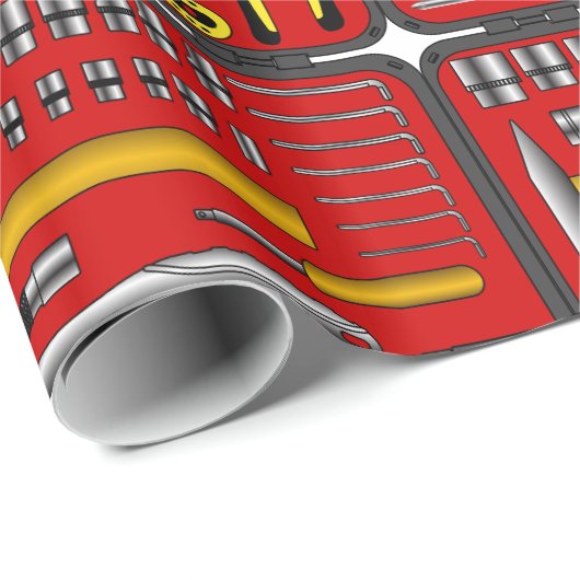 Hulpmiddelen in een Doos van het Hulpmiddel Cadeaupapier (Rol Hoek)