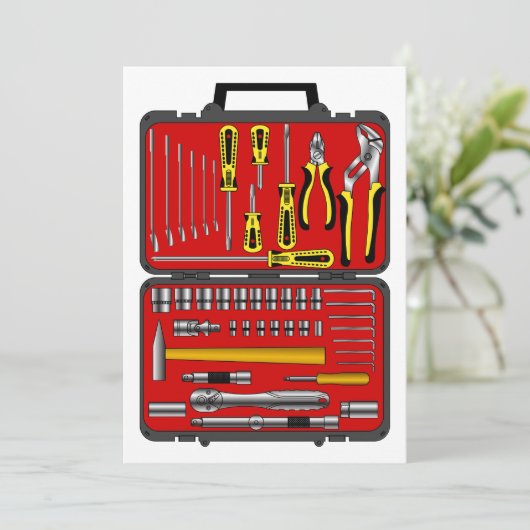 Hulpmiddelen in een Doos van het Hulpmiddel Kaart (Staand voorkant)