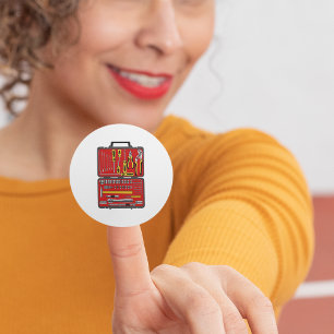 Hulpmiddelen in een Doos van het Hulpmiddel Ronde Sticker