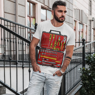 Hulpmiddelen in een Doos van het Hulpmiddel T-shirt