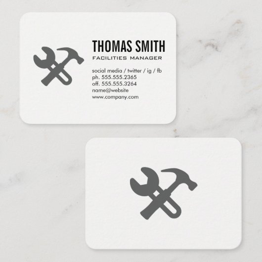 Hulpmiddelen Visitekaartje (Voorkant / Achterkant)