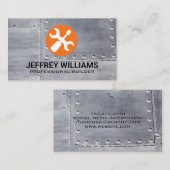 Hulpmiddelen | Visitekaartje van metalen rivets (Voorkant / Achterkant)