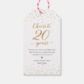 Hulpmiddelen voor 20e jubileumfeest - GAC27b Cadeaulabel (Voorkant)