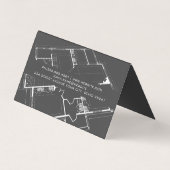 Hulpmiddelen voor architecten | Blauwdrukken | hoo Visitekaartje (Achterkant)