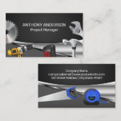 Hulpmiddelen voor bouwmachines | herstellen visitekaartje (Voorkant / Achterkant)