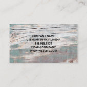 Hulpmiddelen voor hardwareherstel | oud hout visitekaartje (Achterkant)