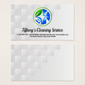 Hulpmiddelen voor het schoonmaken van vloeistoffen visitekaartje (Voorkant /achterkant)