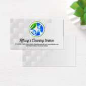 Hulpmiddelen voor het schoonmaken van vloeistoffen visitekaartje (Bureau)