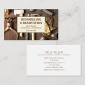 Hulpmiddelen voor het verwijderen van houtkorrels visitekaartje (Voorkant / Achterkant)