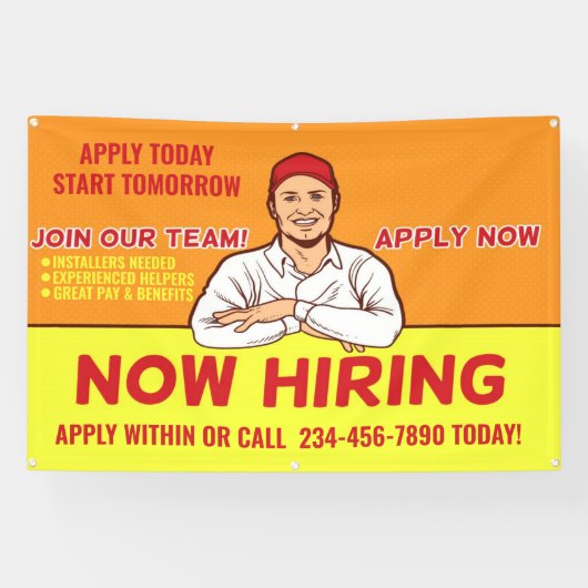 Hulpmiddelen voor installateurs van kabelgevers pe spandoek (Horizontaal)