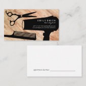 Hulpmiddelen voor kapper | Hout Afspraak Afsprakenkaartje (Voorkant / Achterkant)