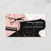 Hulpmiddelen voor kapper | Marmer Kleur Blok Afsprakenkaartje (Voorkant)