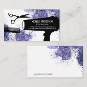 Hulpmiddelen voor kappersalon | Waterverf Artistie Afsprakenkaartje (Voorkant / Achterkant)