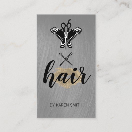 Hulpmiddelen voor Kapsalons | Kapper | Salon Visitekaartje (Voorkant)