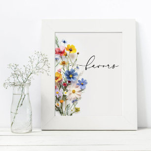 Hulpmiddelen voor wilde bloemen poster