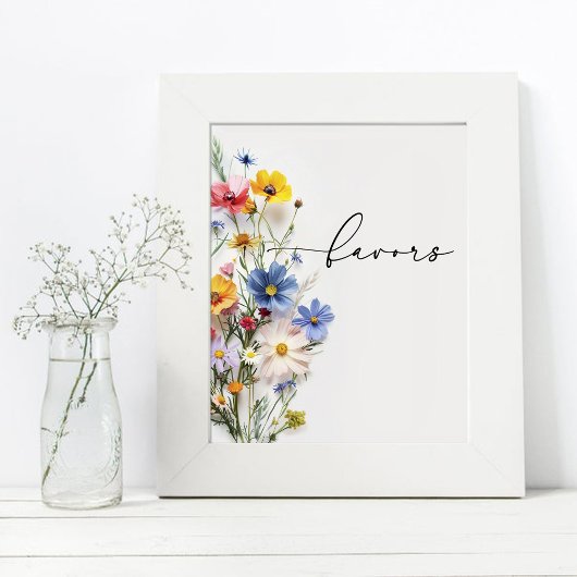 Hulpmiddelen voor wilde bloemen poster