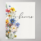 Hulpmiddelen voor wilde bloemen poster (Voorkant)