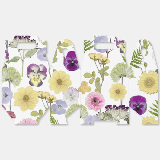 Hulpmiddelendoos met wilde bloem thema bedankdoosjes (Ongevouwen)