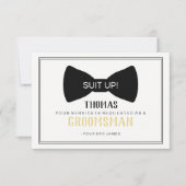 Hulppakket Bruidsjonker Kaart - Black Tie (Voorkant)