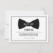 Hulppakket Bruidsjonker Kaart - Black Tie Grey (Voorkant)
