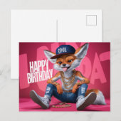 Hulppostkaarten Verjaardag Renard 07 Briefkaart (Voorkant / Achterkant)