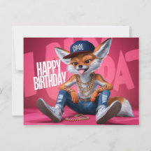 Hulppostkaarten Verjaardag Renard 07