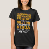 Hulpprogramma voor recordbeheer t-shirt (Voorkant)