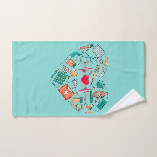 Hulpprogramma voor verpleegkundigen bad handdoek (Handdoek)