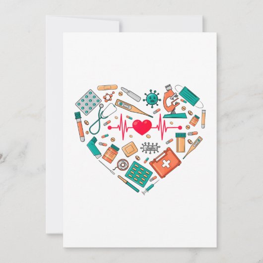 Hulpprogramma voor verpleegkundigen feestdagenkaart (Voorkant)