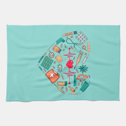 Hulpprogramma voor verpleegkundigen theedoek (Horizontaal)