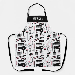 Hulpprogramma's voor Roze Witte haarstijl toevoege Schort