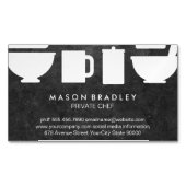 Hulpprogramma's voor Tsjetsjeens keuken Magnetisch Visitekaartje (Voorkant)