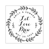 Hulptrofee Laat Liefde Brouwen Trouwcadeau Rubberstempel (Afrduk)