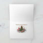 Hulpverleners van Cavalier King Charles Santa Feestdagen Kaart (Binnen)