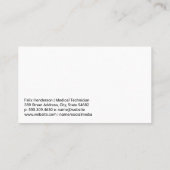 hulpverleningsvoertuig | medisch technicus visitekaartje (Achterkant)