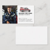 hulpverleningsvoertuig | Paramedisch personeel Visitekaartje (Voorkant / Achterkant)