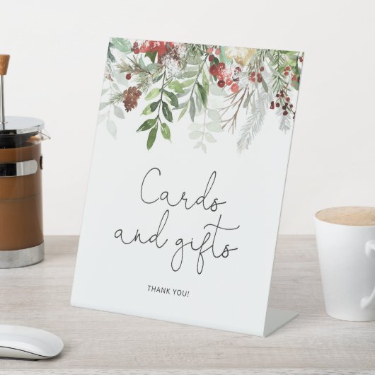 Hulst bruidsshowers kaarten en cadeaus reclamebord met voetstuk (Insitu)