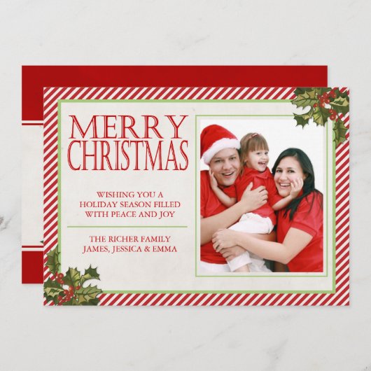 Hulst en de Kerstkaart van Strepen (Voorkant / Achterkant)