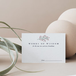 Hulst en dennenboom Wijze woorden voor de pasgetro Aankondiging