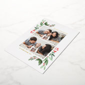 Hulst en groen Twee foto's prettige feestdagen (Gedraaid)