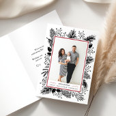 Hulst en Pijnboom | de Gevouwen Foto van de Feestdagen Kaart