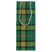 Hulst geruit wijn cadeautas (Achterkant)