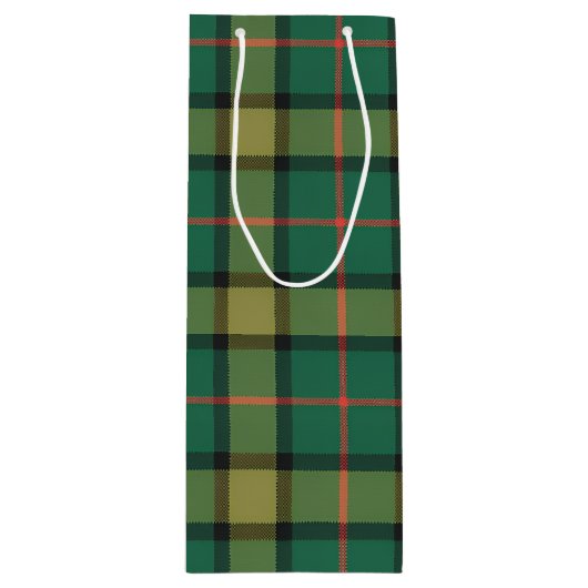 Hulst geruit wijn cadeautas (Voorkant)